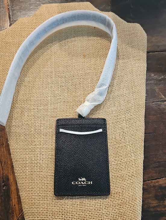 Coach Accessories - New Coach Black Neck ID Lanyard